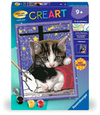 Mal etter tall kosete kattunger 18 x 24 cm med glitter bakside