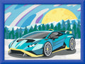 Mal etter tall Lamborghini 24x18 cm forfra