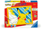 Mal etter tall Pikachu Pokémon bakside
