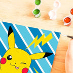 Mal etter tall Pikachu Pokémon fargepalett og instruksjoner
