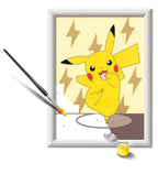 Mal etter tall Pikachu Pokémon med komplett innhold