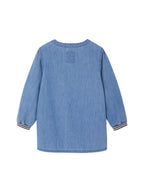 Maleforkle for gutter BALTIMORE chambray bakside