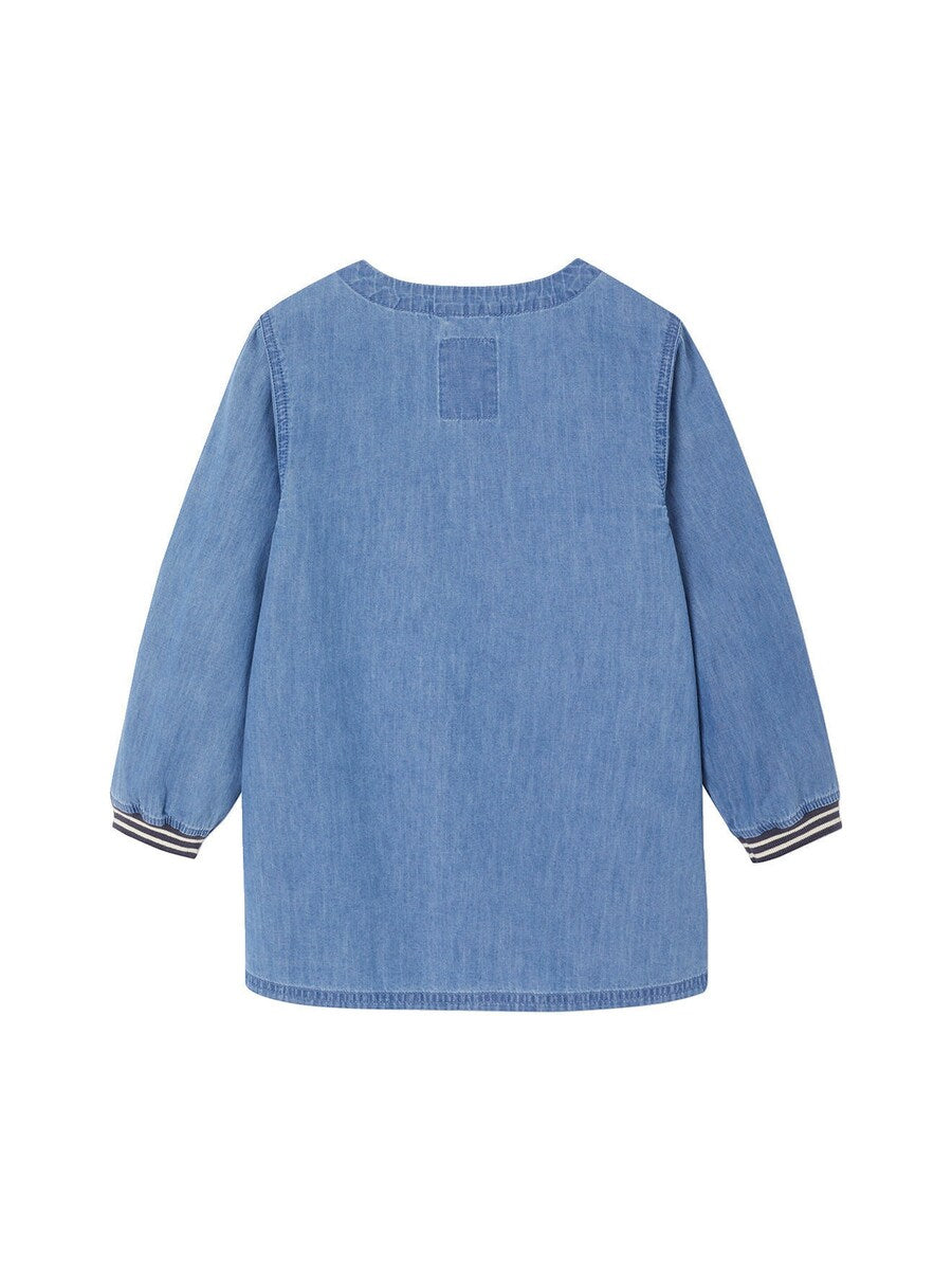 Maleforkle for gutter BALTIMORE chambray bakside