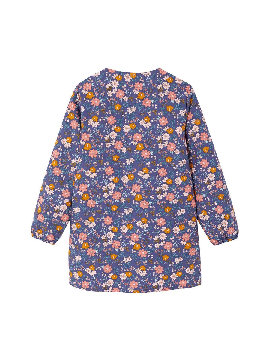 Maleforkle for jenter FLOWERS poplin bomull bakside