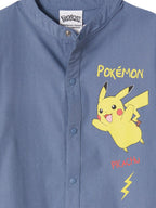 Maleforkle for barn POKEMON Pikachu poplin detalj