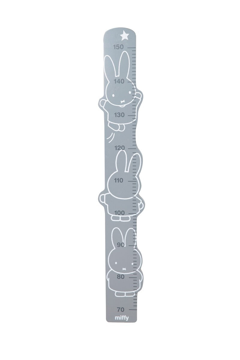 Målelekt Miffy i MDF 70-150 cm bakside med utsparing