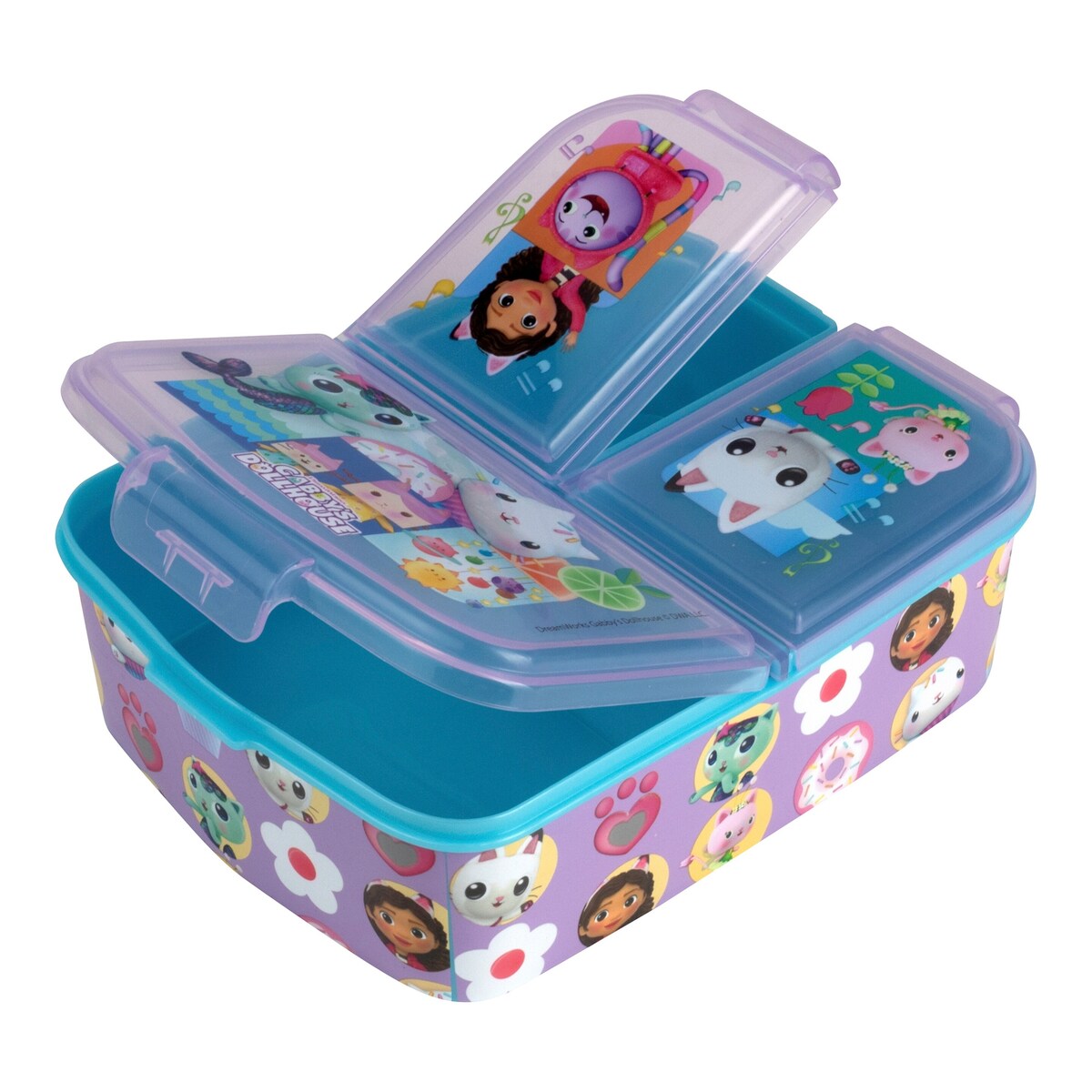 Matboks Gabbys Dollhouse med 3 rom bakside