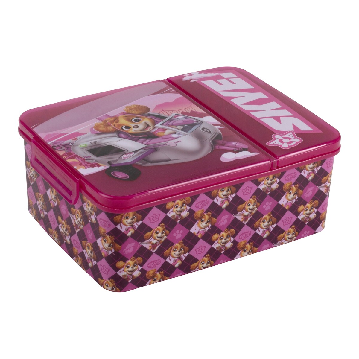 Matboks med 2 rom Peppa Pig detalj av lokk