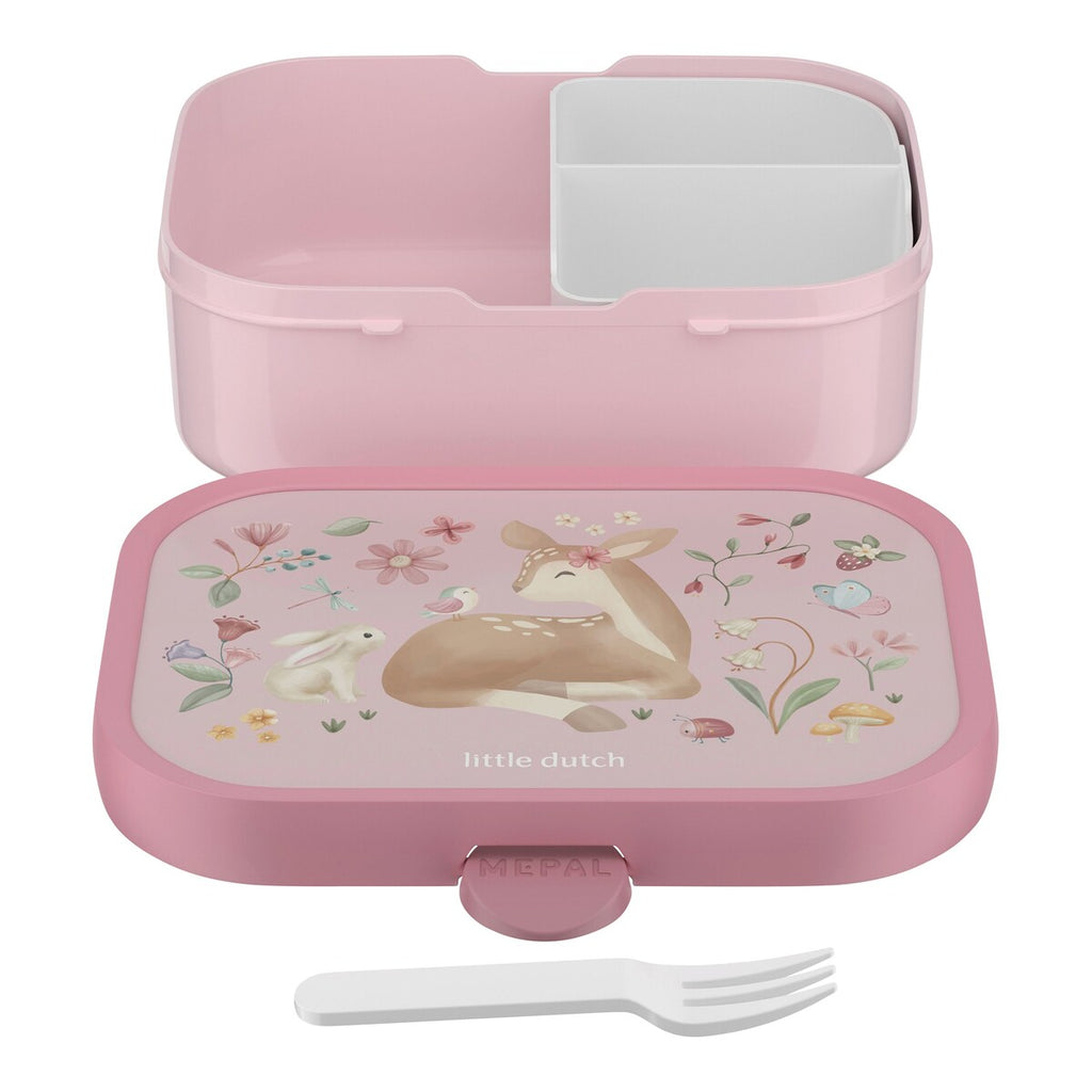 Matboks med bentoinnsats og klipslås ABS - Mepal x Little Dutch bakside