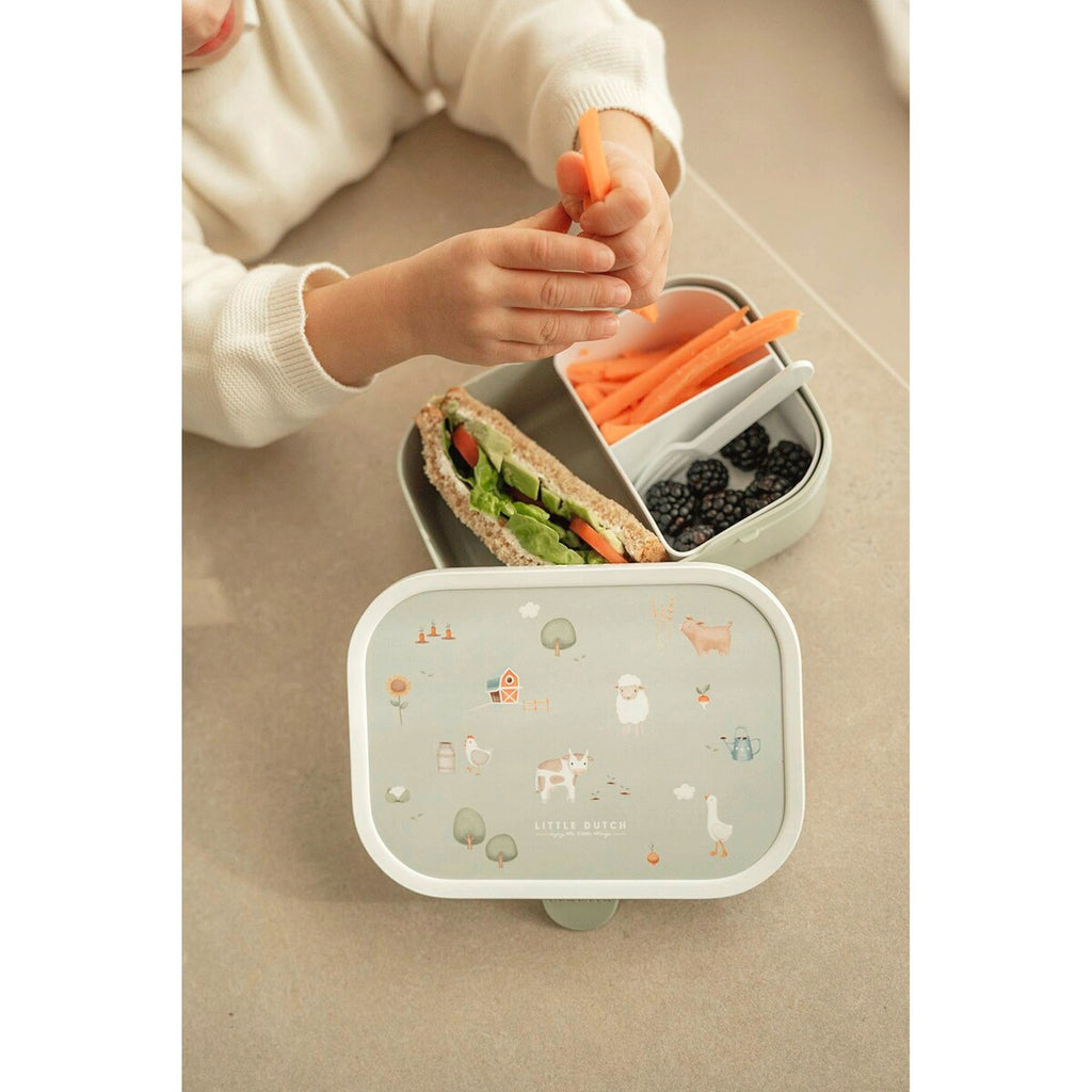 Matboks med bentoinnsats og klipslås ABS - Mepal x Little Dutch