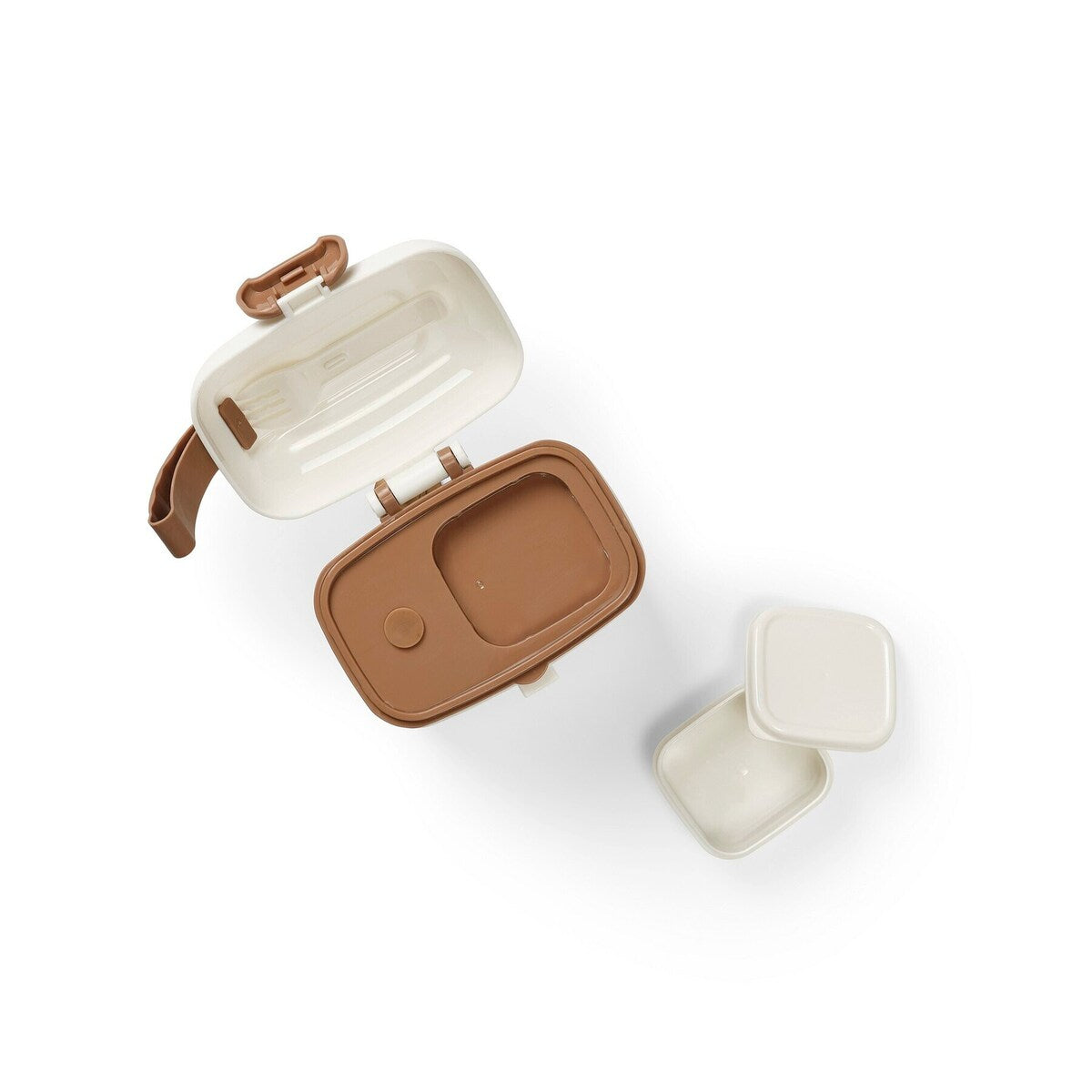 Matboks med flere rom Vanilla White - Elodie detalj av lokk