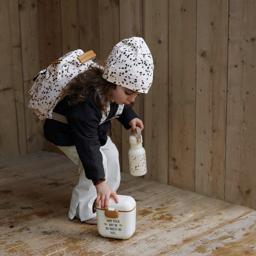 Matboks med flere rom Vanilla White - Elodie montert i ryggsekk