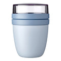 Matboks med to rom 500 ml 10,7 x 15,1 cm - Mepal forfra