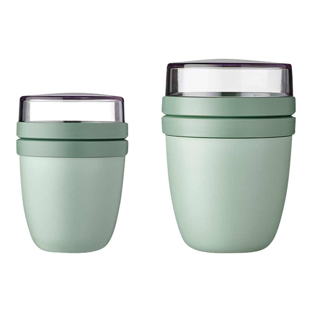 Matboks med to rom 500 ml 10,7 x 15,1 cm - Mepal montert