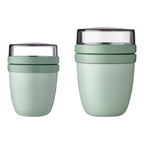 Matboks med to rom 500 ml 10,7 x 15,1 cm - Mepal montert