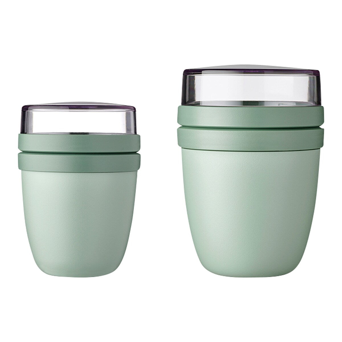 Matboks med to rom 500 ml 10,7 x 15,1 cm - Mepal montert
