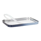 Montert skillevegg i Matboks Steel Solid rustfritt stål 18x13,5x6 cm BPA-fri
