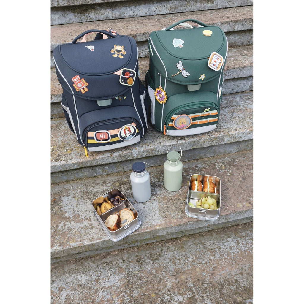 Matboks Steel Solid rustfritt stål 18x13,5x6 cm BPA-fri i bruk
