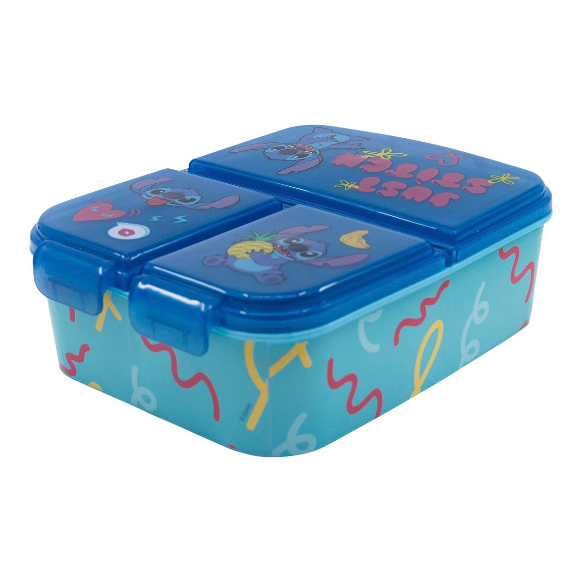 Matboks Stitch med 3 rom 19,3 x 13,5 cm forside