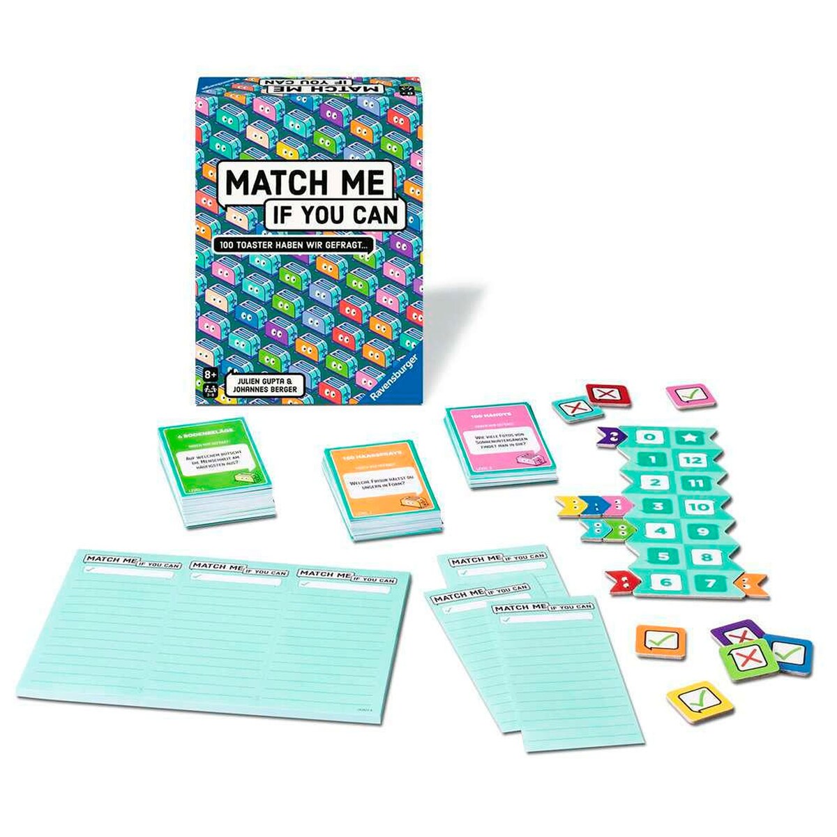 Match Me If You Can festspill 3-8 spillere detalj av kort