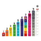 Fargeglade MathLink Numberblocks figurer samlet