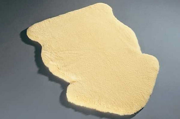 Medisinsk lammeskinn Babysweet klippet ca. 95 cm fra Christ, detalj