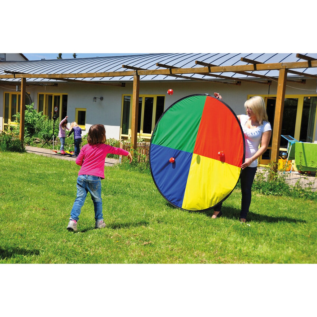 Mega kasteskive med 6 baller og bæreveske Ø 150 cm bakside