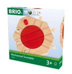 Mekanisk snuplate til togbane i tre - BRIO detalj av tannhjul