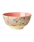 Melaminbolle 700 ml Coral Ocean-print forfra
