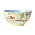 Melaminbolle Sweet Jungle dusty blue 700 ml forfra
