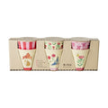 Melaminkopper 6-pakning Happy Forest Pink forfra