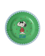 Melamintallerken med Snoopy-print forfra