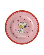 Melamintallerken med Snoopy-print bakside
