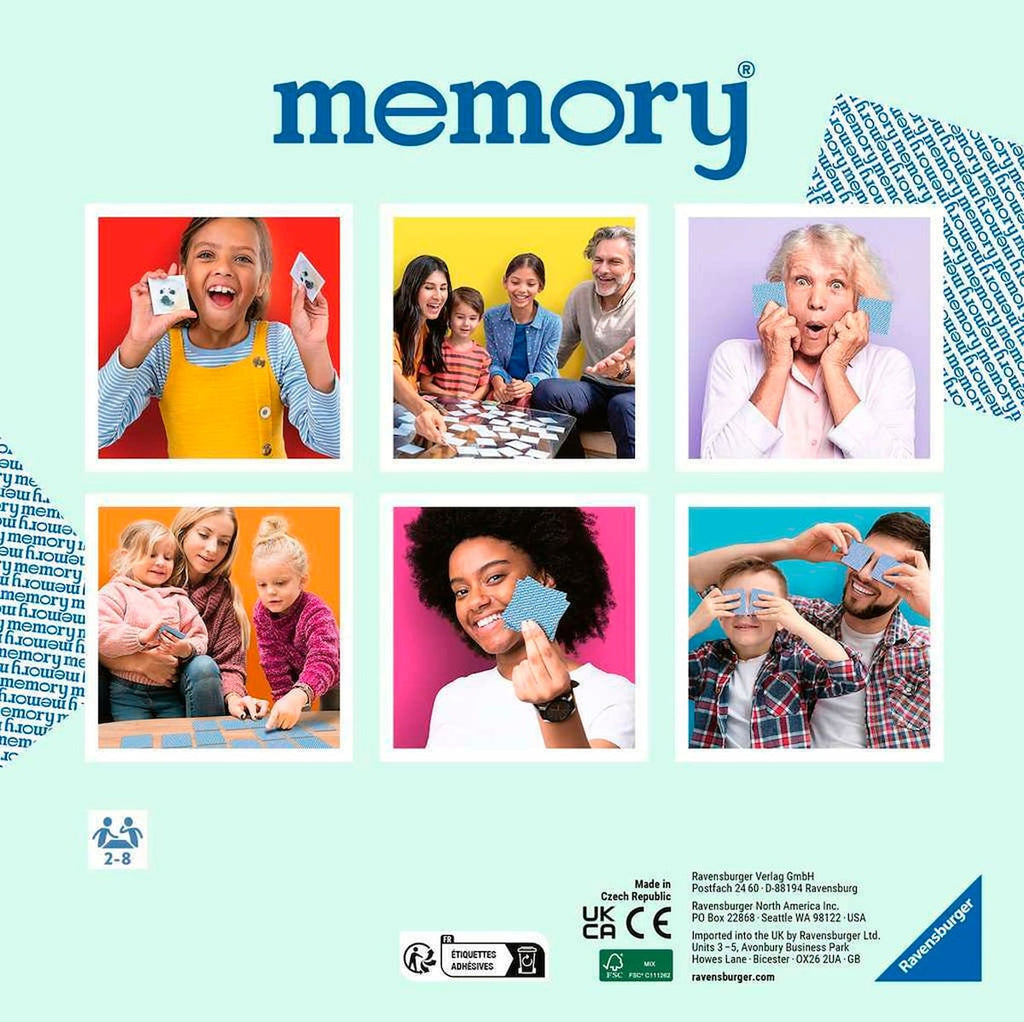 memory® Bluey kortspill bakside med spillkort