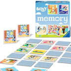 memory® Bluey kortspill kort spredt på bord