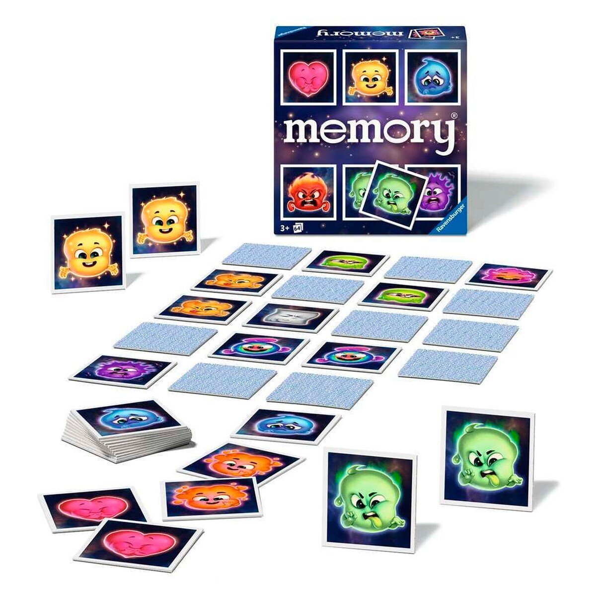 memory® Emosjoner kortspill 32 par detalj av kort med følelser