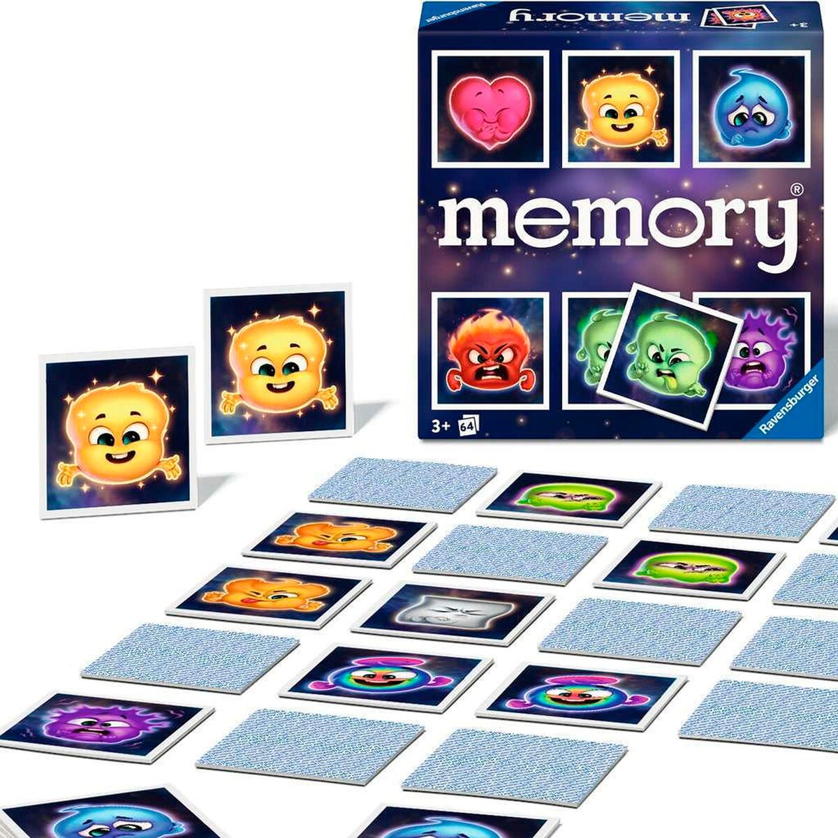 memory® Emosjoner kortspill 32 par montert spill klar til bruk