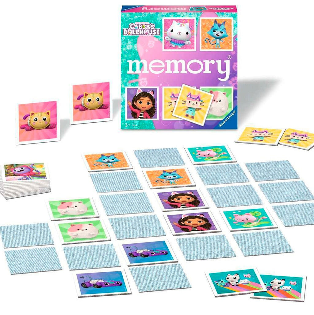 memory® Gabby's Dollhouse 32 kortpar kort oppstilt