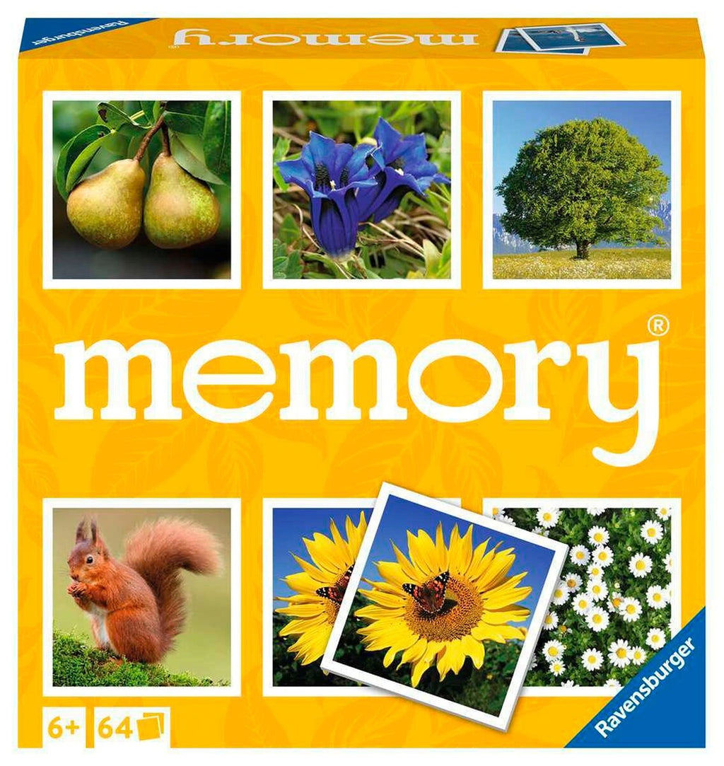 memory® Natur kortspill 32 bildepar 2-8 spillere forside
