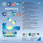 memory® puslespill dyr ved dammen bakside