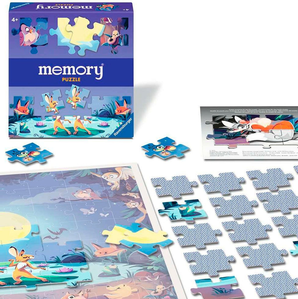 memory® puslespill dyr ved dammen montert og klar til spilling