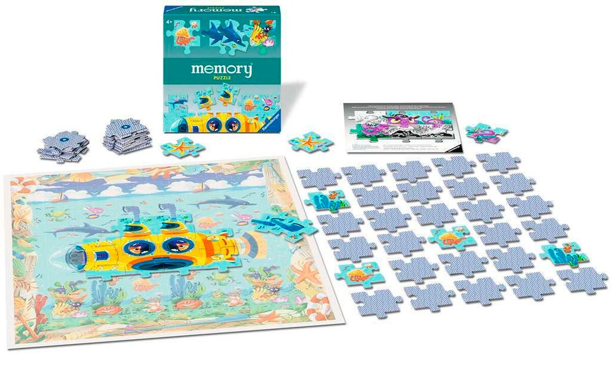 memory® puslespill undervannsverdenen detalj av fargerike fisker