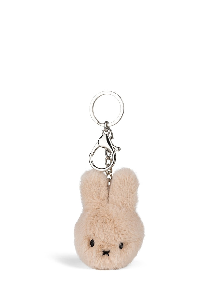 Miffy kanin Fuzzy nøkkelring beige forfra