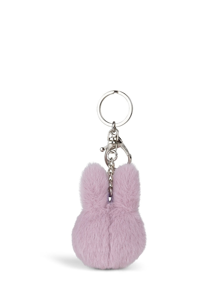 Detaljbilde av Miffy kanin Fuzzy nøkkelring lilla