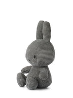 Miffy kordfløyel kanin grå 33 cm bakside