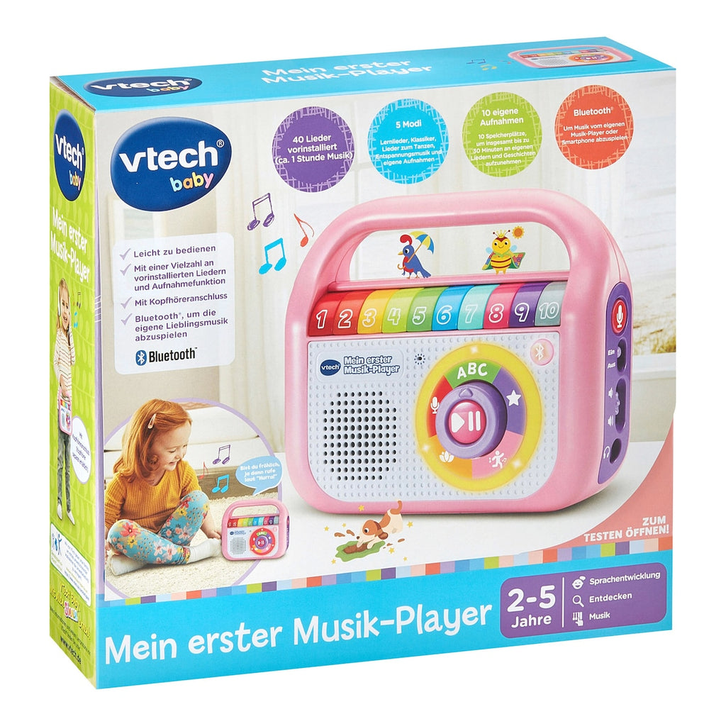 Min første musikkspiller med 40 sanger fra 2 år opptaksfunksjon