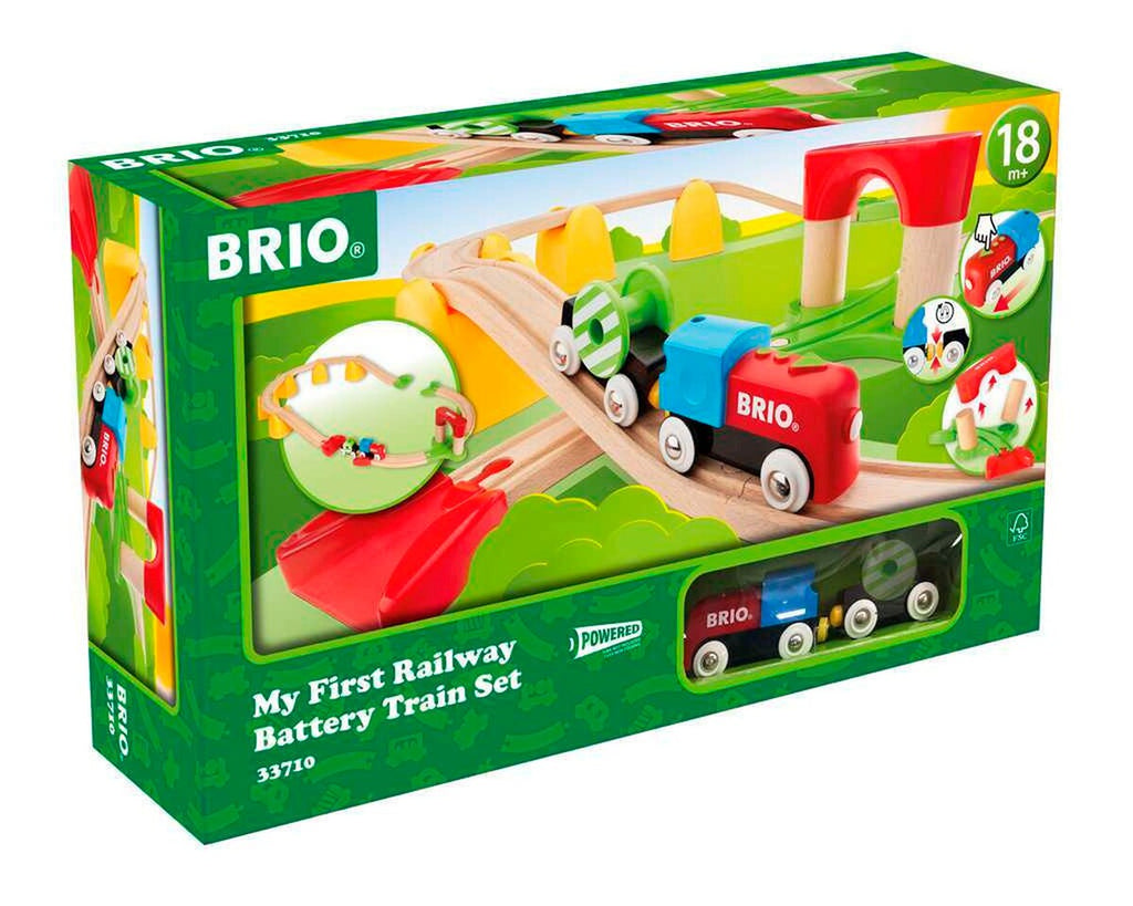 Min første togbane med batterilokomotiv 25 deler - BRIO