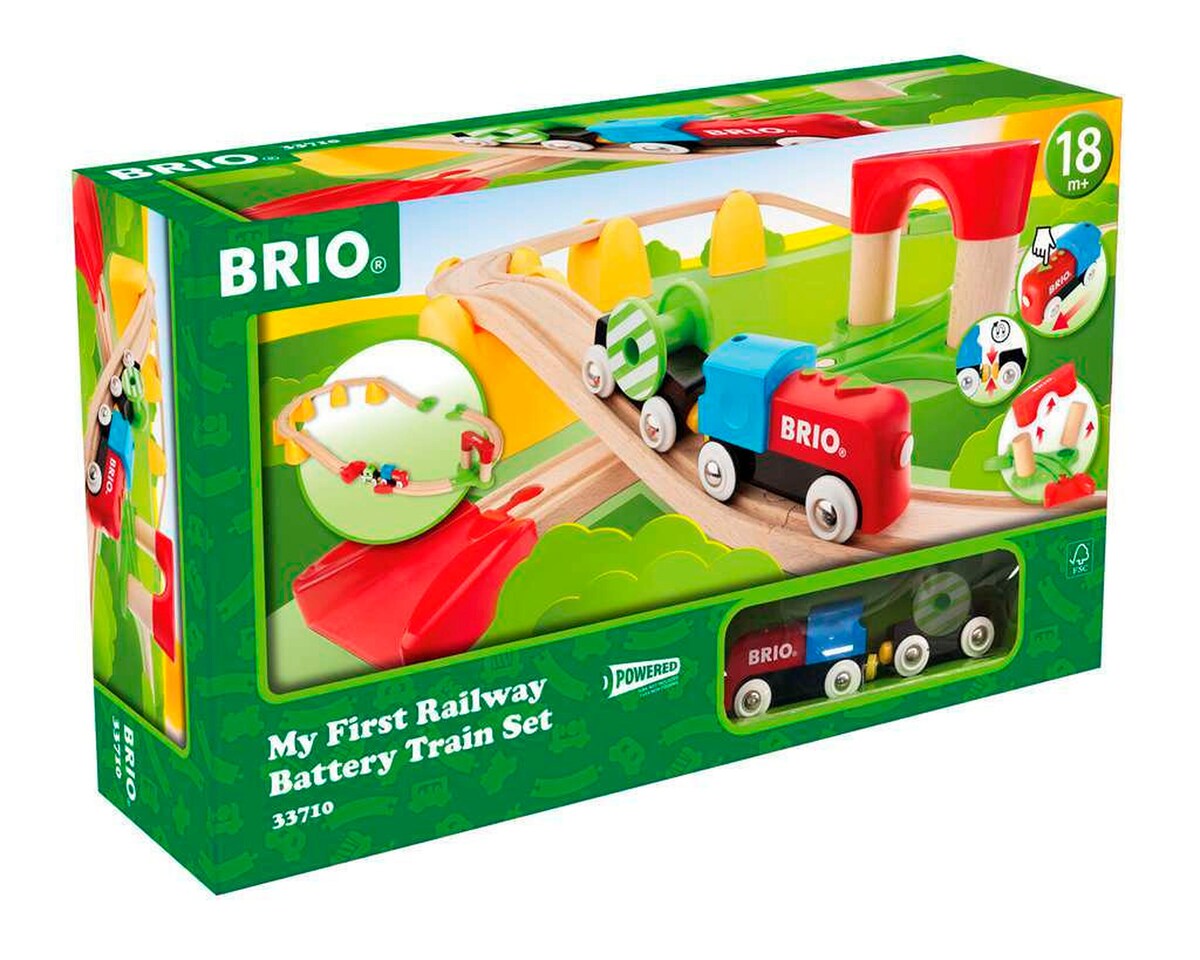 Min første togbane med batterilokomotiv 25 deler - BRIO