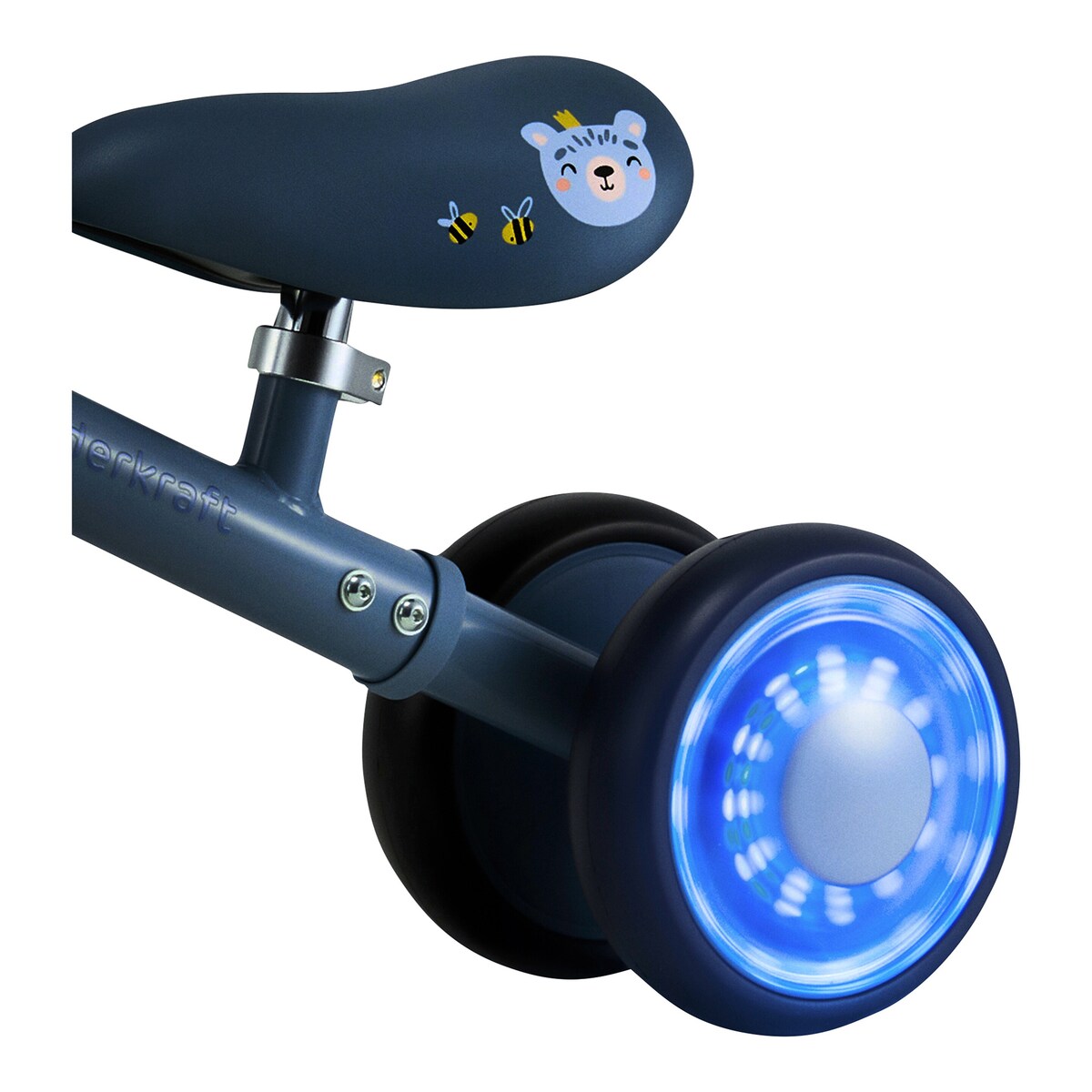 Mini balanssykkel Cutie Flash med LED-lys fargemuligheter