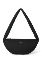 Mini skulderveske Black Puffy polyester 39x11x20 cm forfra
